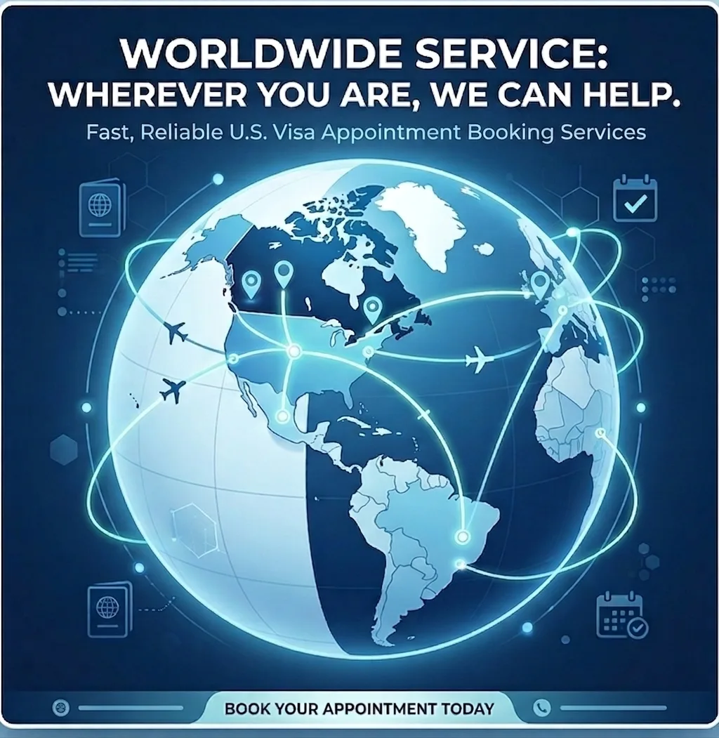 Worldwide Service graphic — globe with connection lines emphasizing Canada, text: Wherever You Are, We Can Help
